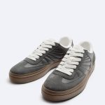 کفش اورجینال Zara مدل Embossed Retro Sneakers